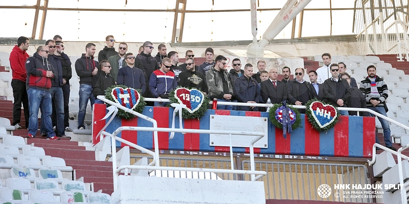 Torcida, Hajduk i Naš Hajduk položili vijence na poljudskom sjeveru