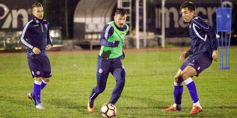 First and second team training together