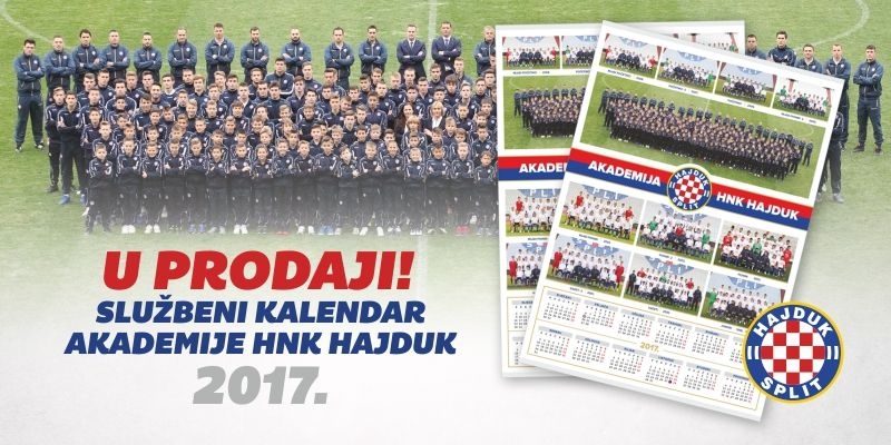 U prodaji službeni kalendar Akademije HNK Hajduk
