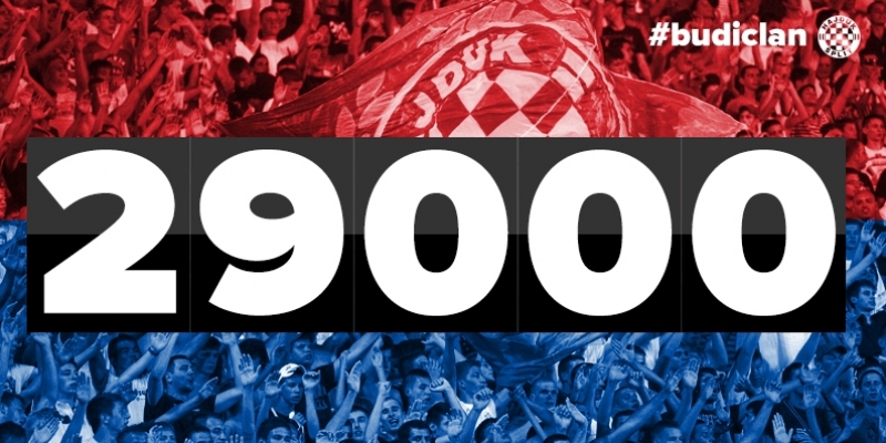 Hajduk ima 29.000 članova u 2017. godini!