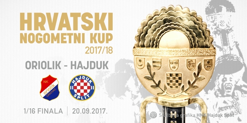Hajduk protiv Oriolika u 1/16 finala Kupa