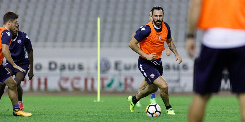 Hugo Almeida's first training session with Hajduk