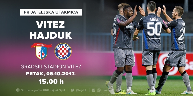 Hajduk protiv Viteza u petak 6. listopada