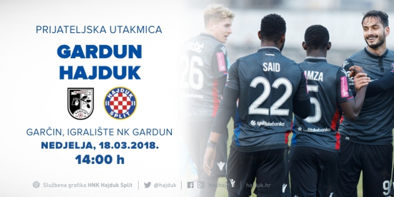 Hajduk protiv Garduna u nedjelju 18. ožujka