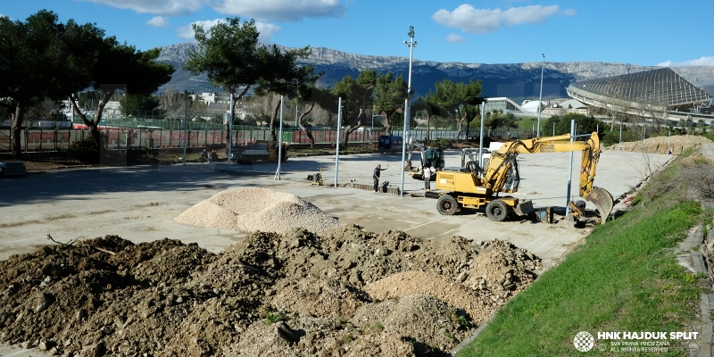 Construction site Poljud: New pitches, dressing rooms, classroom, ambulance...