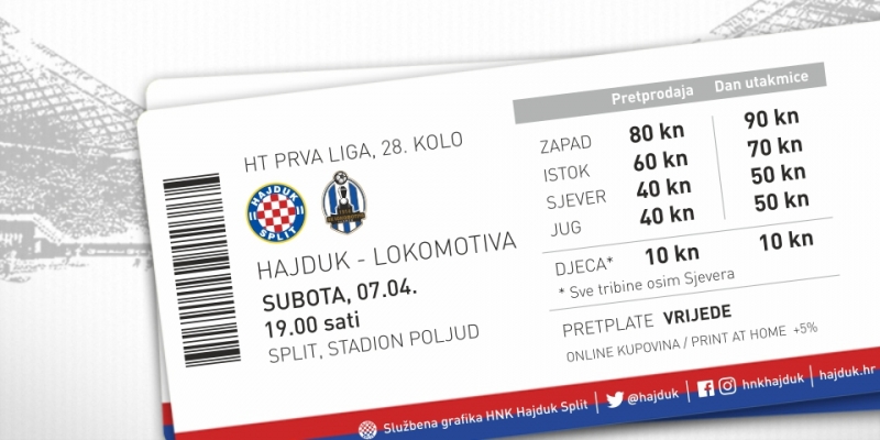 Započela prodaja ulaznica za dvoboj Hajduk - Lokomotiva