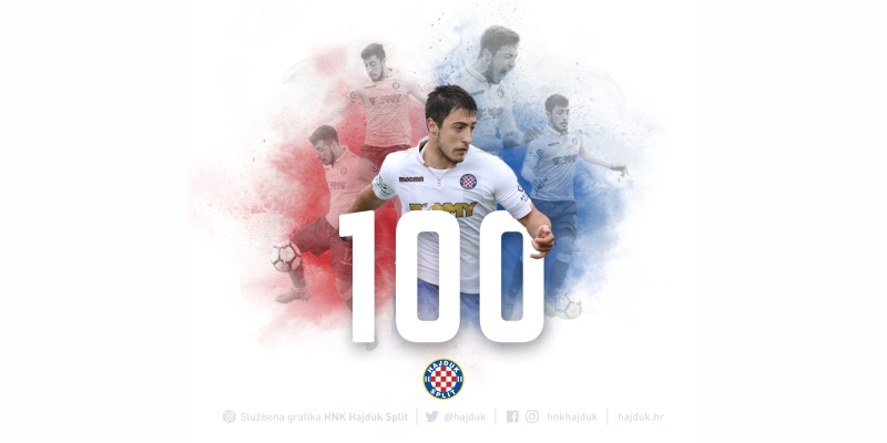 Josip Juranović upisao 100. službeni nastup za Hajduk!