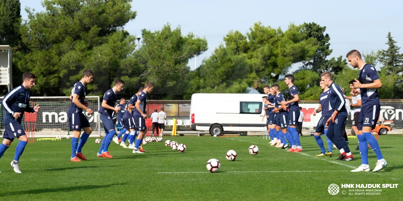 Hajduk preparing for the match against Lokomotiva