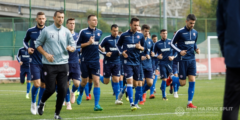 Hajduk preparing for the match against Rijeka