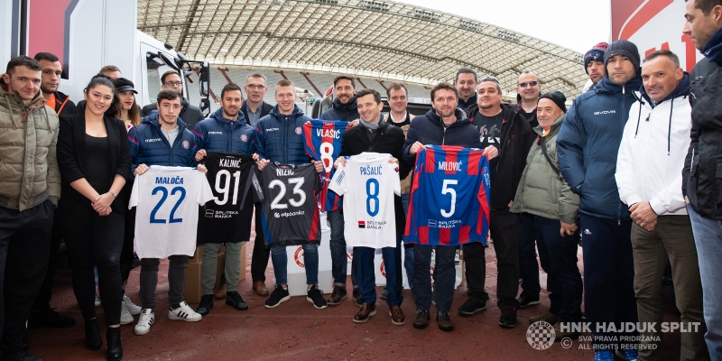 Hajduk, athletes from Splt and journalists - together for homeless