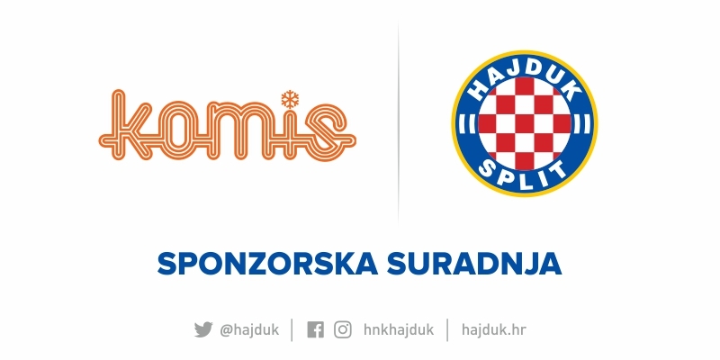 Hajduk i tvrtka Komis produžili sponzorsku suradnju