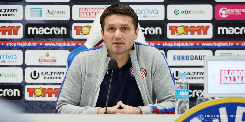 Konferencija za medije trenera Oreščanina uoči Hajduk - Slaven Belupo