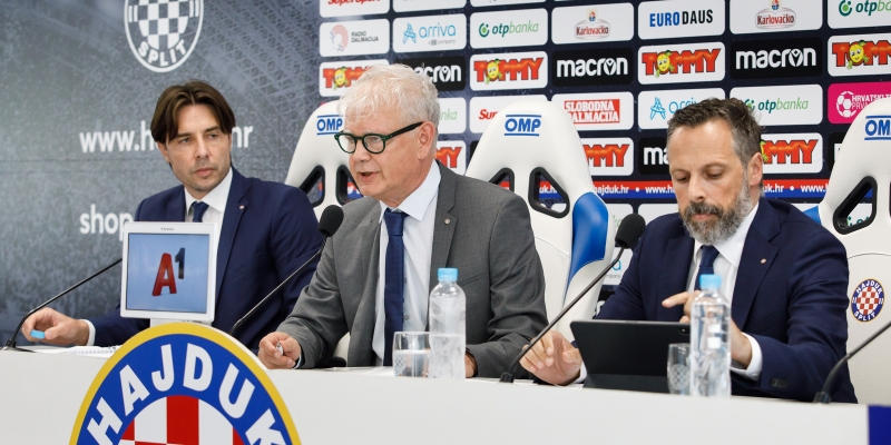 Konferencija za medije čelnika HNK Hajduk na kraju ljetnog prijelaznog roka