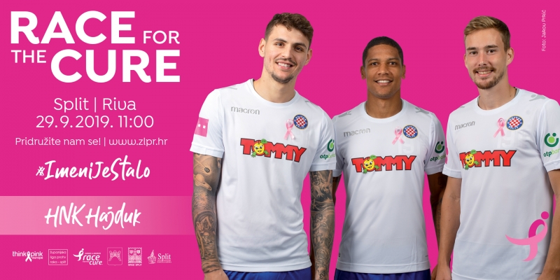 THINK PINK: HNK Hajduk ambasador ''Race for the cure''
