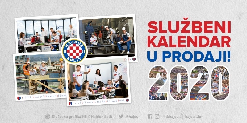 Hajduk is every day: new official 2020 Hajduk calendar!