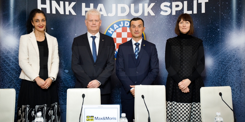 Osnovani na isti dan: Hajduk i tvrtka Max & Moris potpisali sponzorsku suradnju