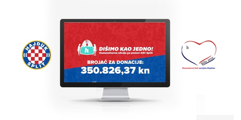 U drugom dijelu Hajdukove humanitarne akcije prikupljeno preko 450.000 kuna