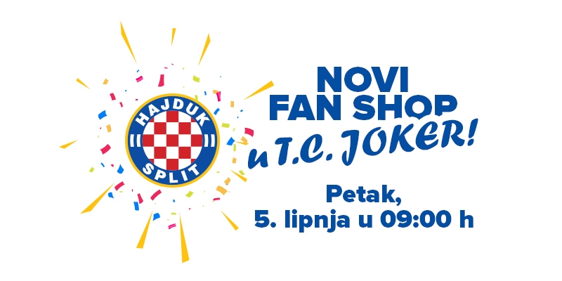 Otvaramo novi Fan shop: Posjetite nas u Trgovačkom centru Joker!