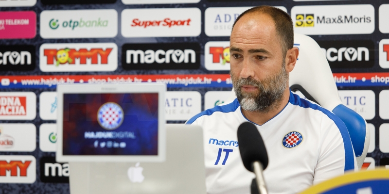 Trener Tudor uoči utakmice Hajduk - Varaždin