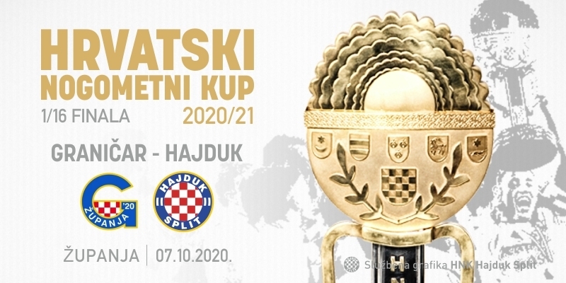 Hajduk u 1/16 finala Kupa igra protiv Graničara u Županji