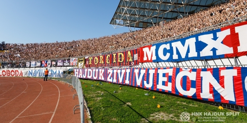 Nova odluka: Za utakmicu Hajduk - Varaždin dopušteno 20% kapaciteta svake tribine