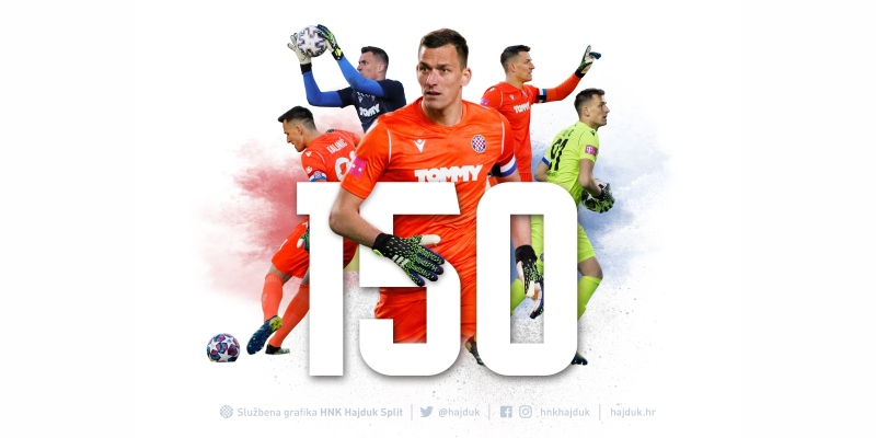 Kapetan Lovre Kalinić upisao 150. službeni nastup za Hajduk