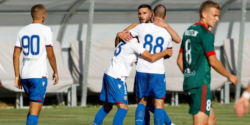 Hajduk has scored a convincing victory against slask at preparations in Slovenia