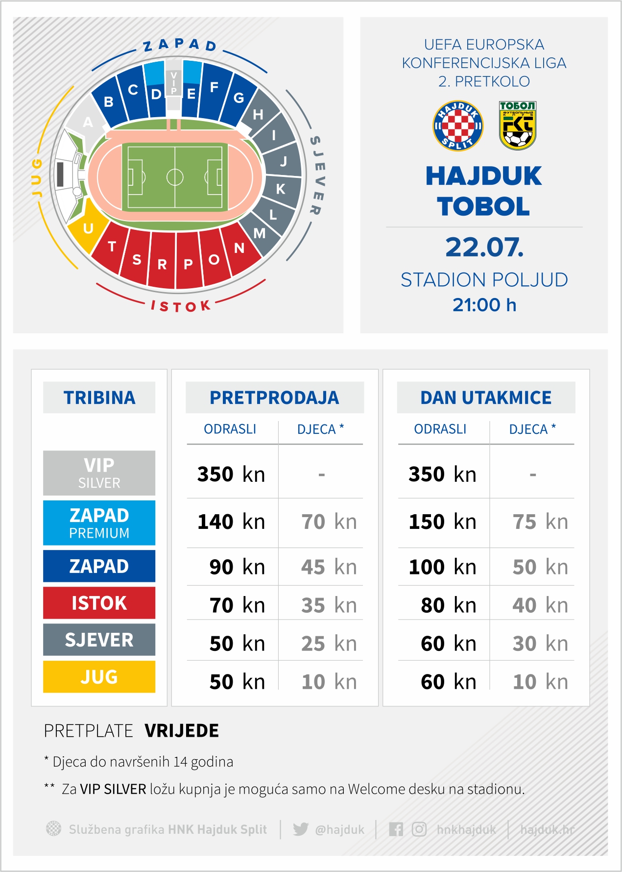 Shkendija - Hajduk Split U-19 / 30.09.2021 / Youth Champions League /  ticket 