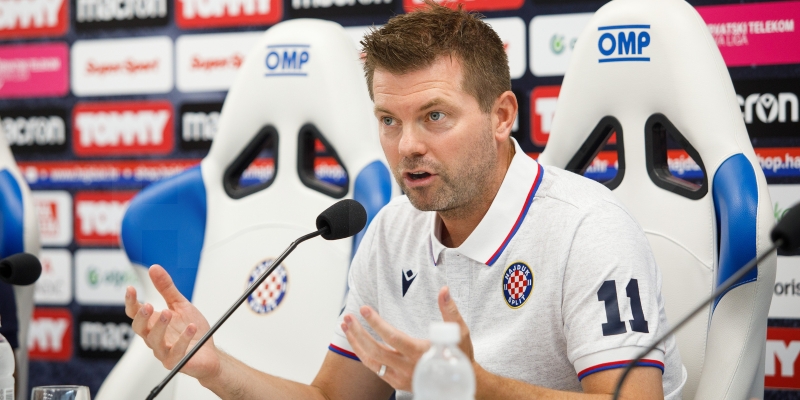 Trener Jens Gustafsson uoči utakmice Hajduk - Osijek
