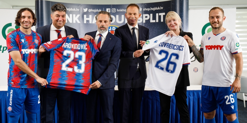 Nastavlja se dugogodišnja suradnja: Hajduk i OTP banka potpisali novi sponzorski ugovor