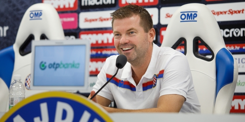 Trener Jens Gustafsson uoči utakmice Osijek - Hajduk