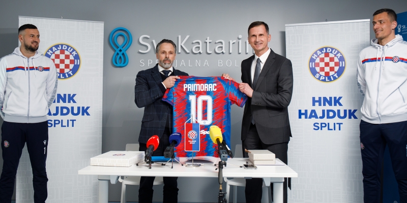 Izvrsnost u svemu: Potpisan ugovor o suradnji između HNK Hajduk i Specijalne bolnice Sv. Katarina