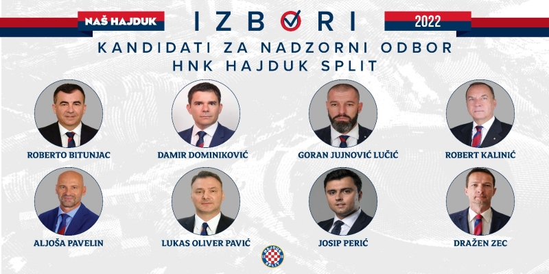 Poznata imena 8 kandidata za Nadzorni odbor Hajduka