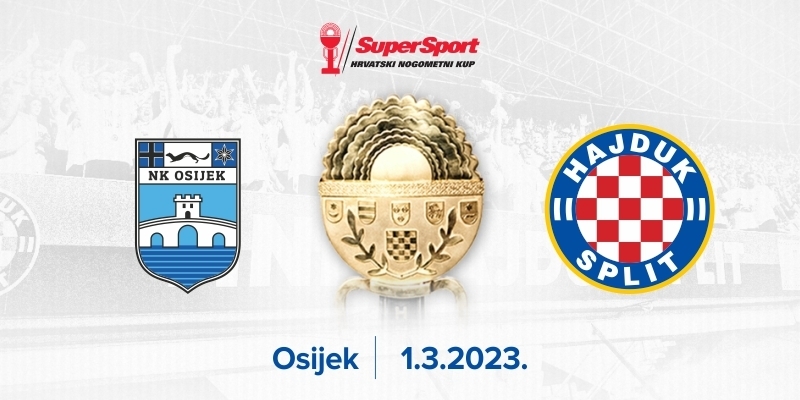 Hajduk u četvrtfinalu SuperSport Hrvatskog nogometnog kupa igra protiv Osijeka