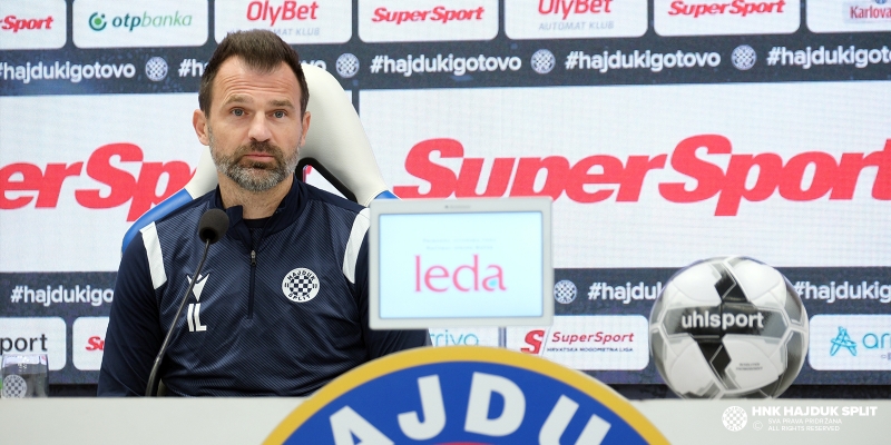 Trener Ivan Leko uoči utakmice Varaždin - Hajduk