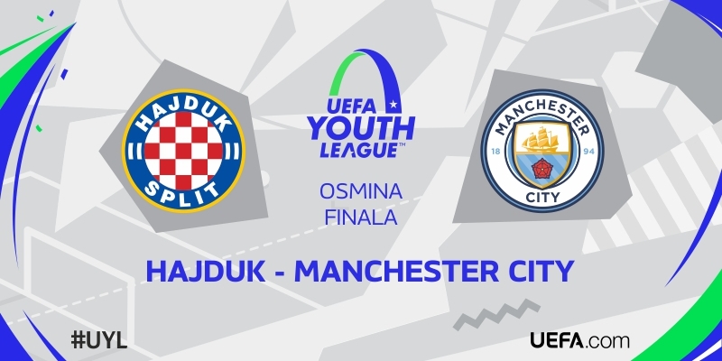 Hajduk against Manchester City in the Round of 16, of the Youth Champions League