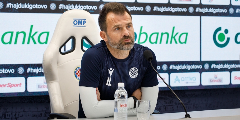 Trener Ivan Leko uoči utakmice Hajduk - Lokomotiva