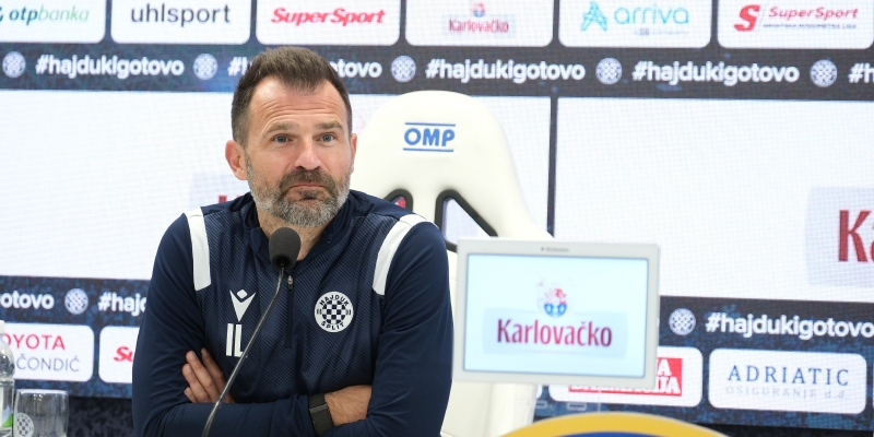 Trener Ivan Leko uoči utakmice Hajduk - Slaven Belupo