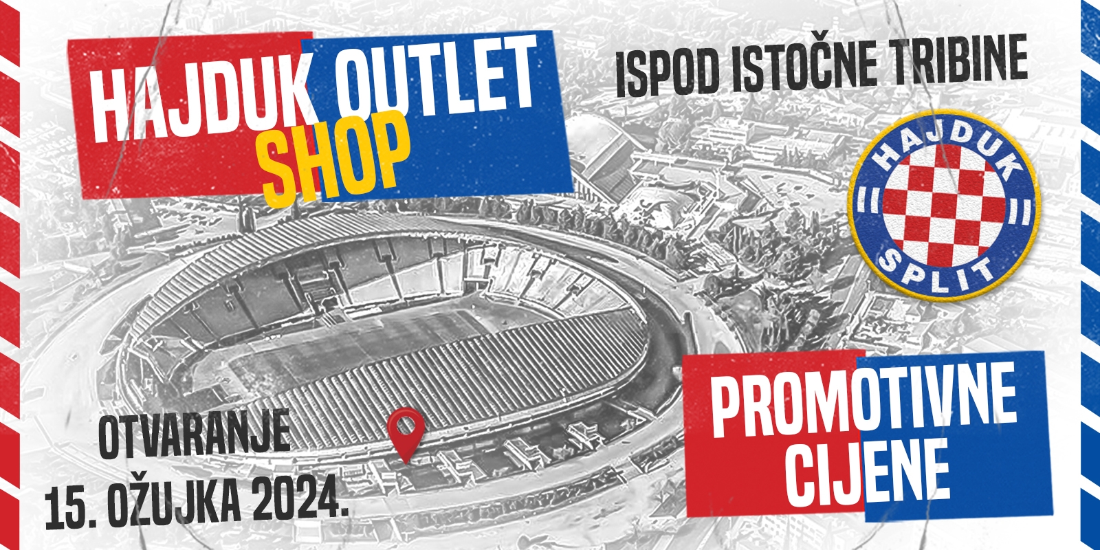 Hajduk outlet shop: Obuci se u hajdučke boje po super cijenama!