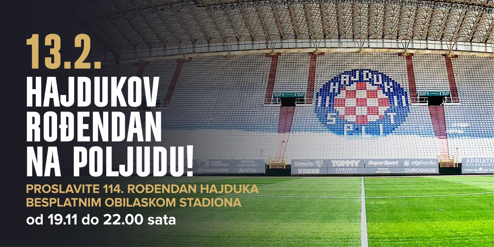 Program proslave 114. rođendana Hajduka