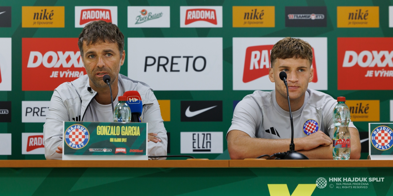 Trener Garcia i Roko Brajković uoči uzvrata u Žilini